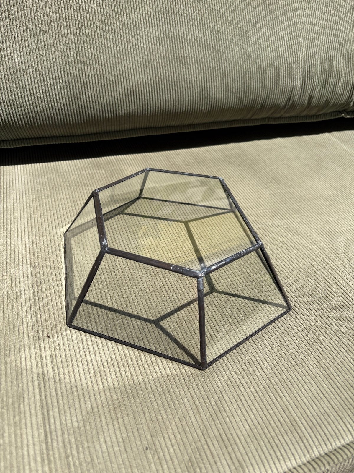Glazen terrarium / display box, Ophalen, Modern, Glas, Gebruikt
