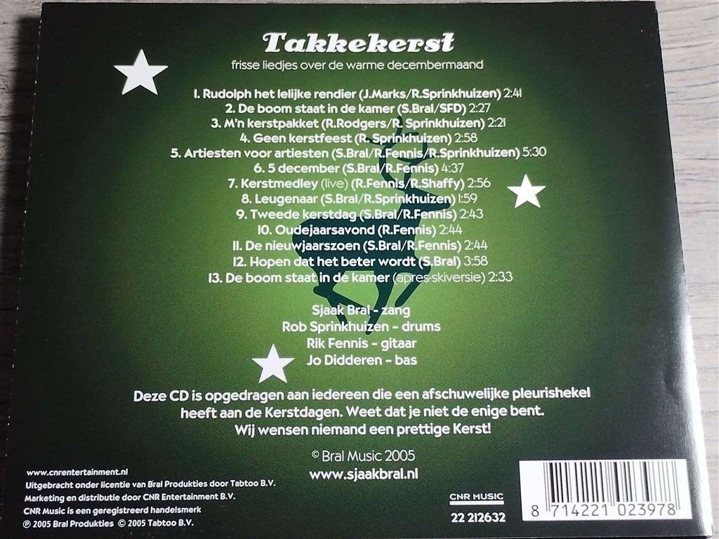 Sjaak Bral & SFD – Takkekerst, Cd's en Dvd's, Ophalen of Verzenden, Zo goed als nieuw