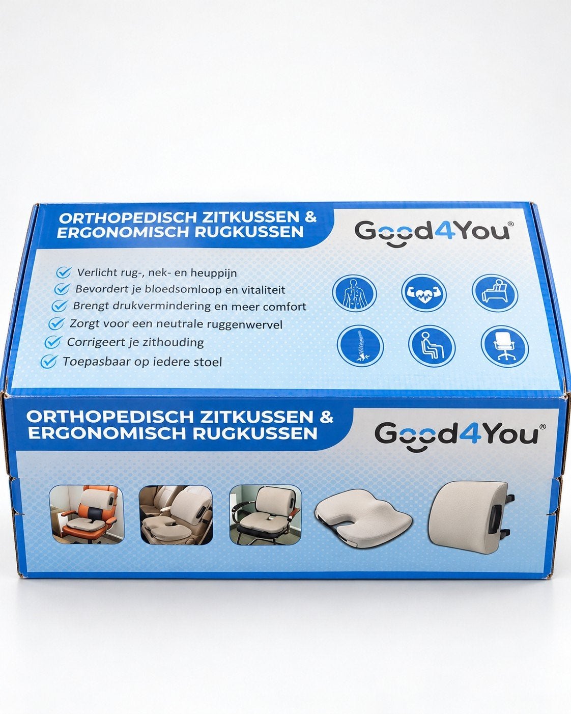 Good4You Orthopedisch Zitkussen & Ergonomisch Rugkussen, Overige merken, Nieuw, Ophalen of Verzenden, Ergonomisch