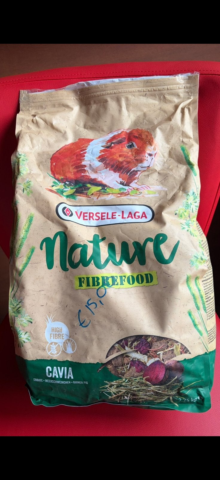 Versele-Laga Nature Cavia Fibrefood 2,75 kg BREUKZAK, Ophalen of Verzenden, Knaagdier of Konijn