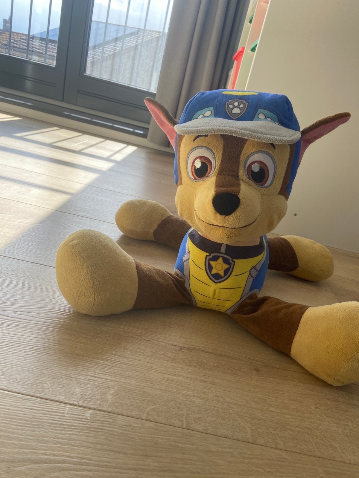 Nickelodeon Paw Patrol Chase XL knuffel +\- 45cm, Overige merken, Blauw, Zo goed als nieuw, Middelgroot (20 tot 80 cm)