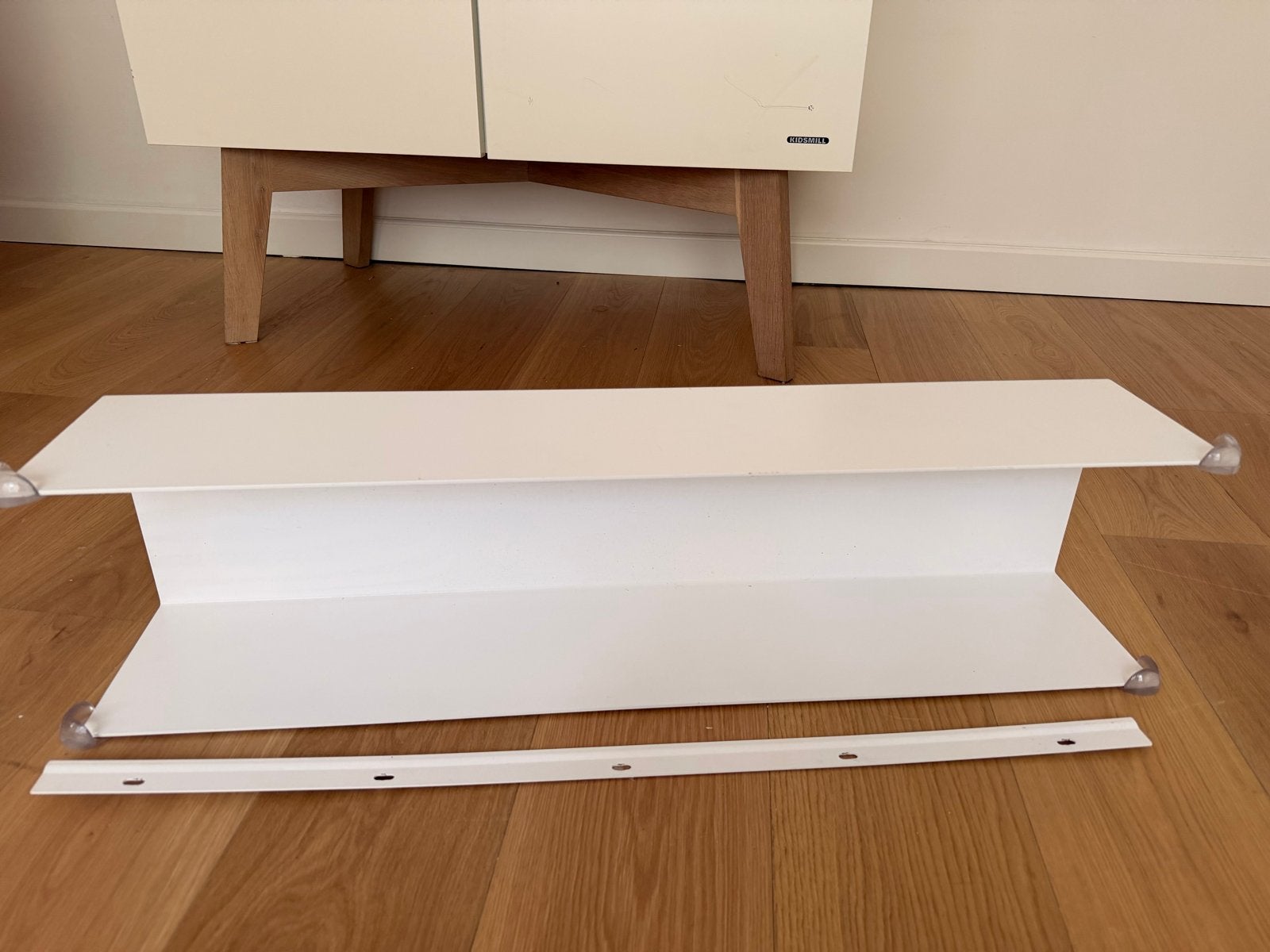 Kidsmill Intense Wandrek - Stalen Wandplank Wit, Huis en Inrichting, Ophalen, Zo goed als nieuw