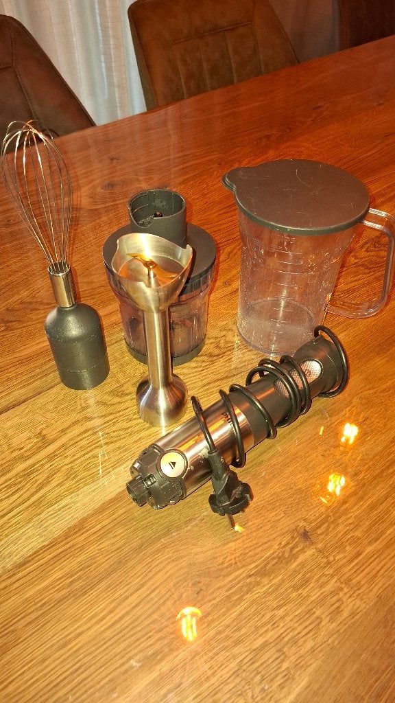 Philips staafmixer met accessoires, Witgoed en Apparatuur, Ophalen, Gebruikt, 3 snelheden of meer, Vaatwasserbestendig