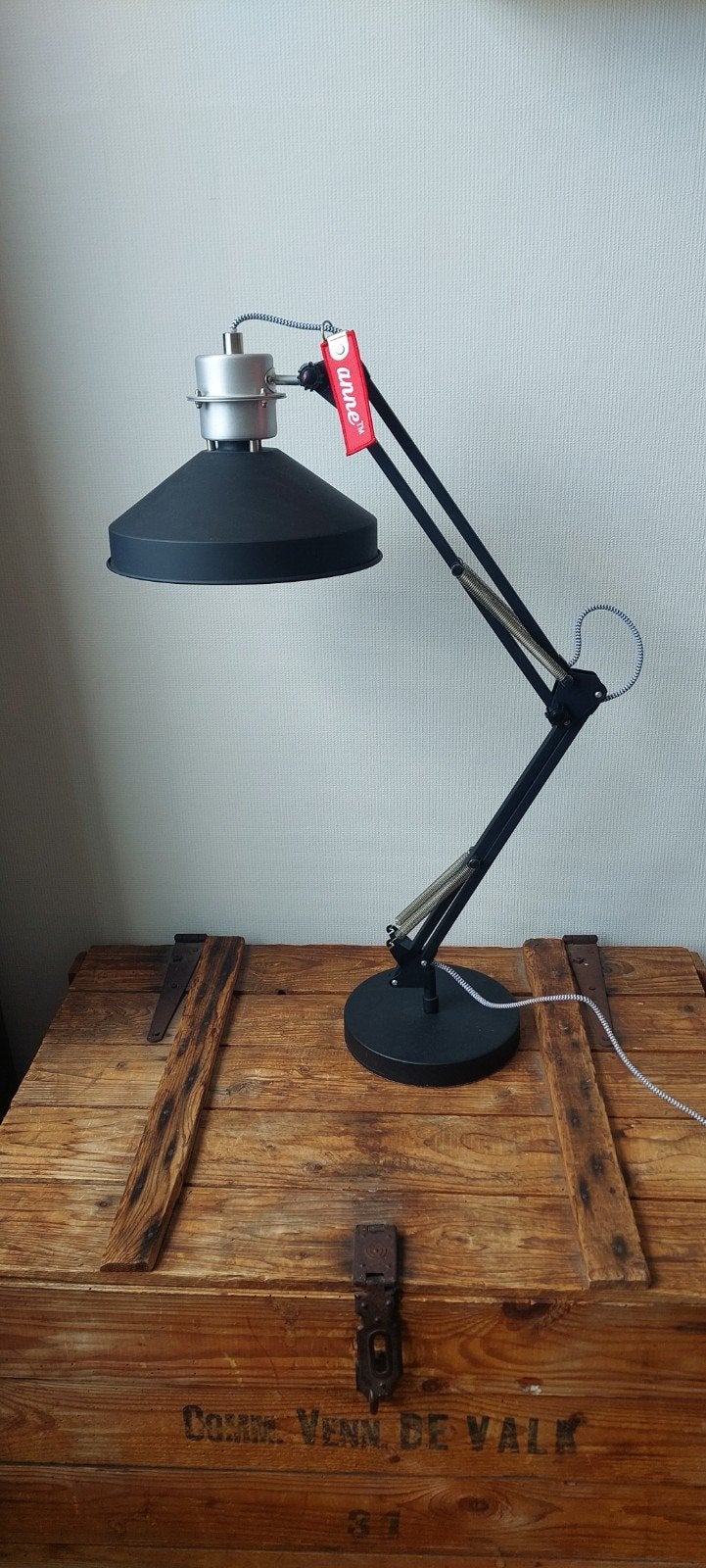 Zo goed als nieuwe bureaulamp type "Anne", Ophalen of Verzenden, Bureaulamp, Verstelbaar