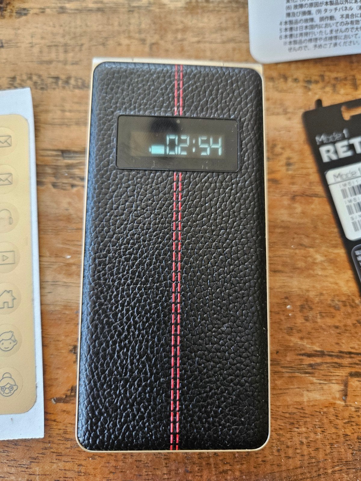 Mode1 Retro II Klaptelefoon - Goud/Zwart, Inklapmodel, Ophalen of Verzenden, Zo goed als nieuw, Zonder simlock