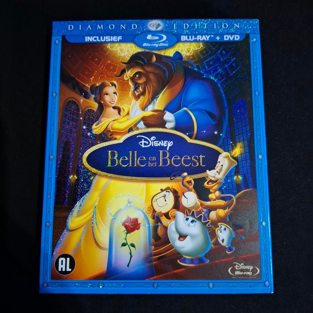 Beauty and the Beast (1991) Blu-ray + Slipcover, Ophalen of Verzenden, Zo goed als nieuw, Tekenfilms en Animatie