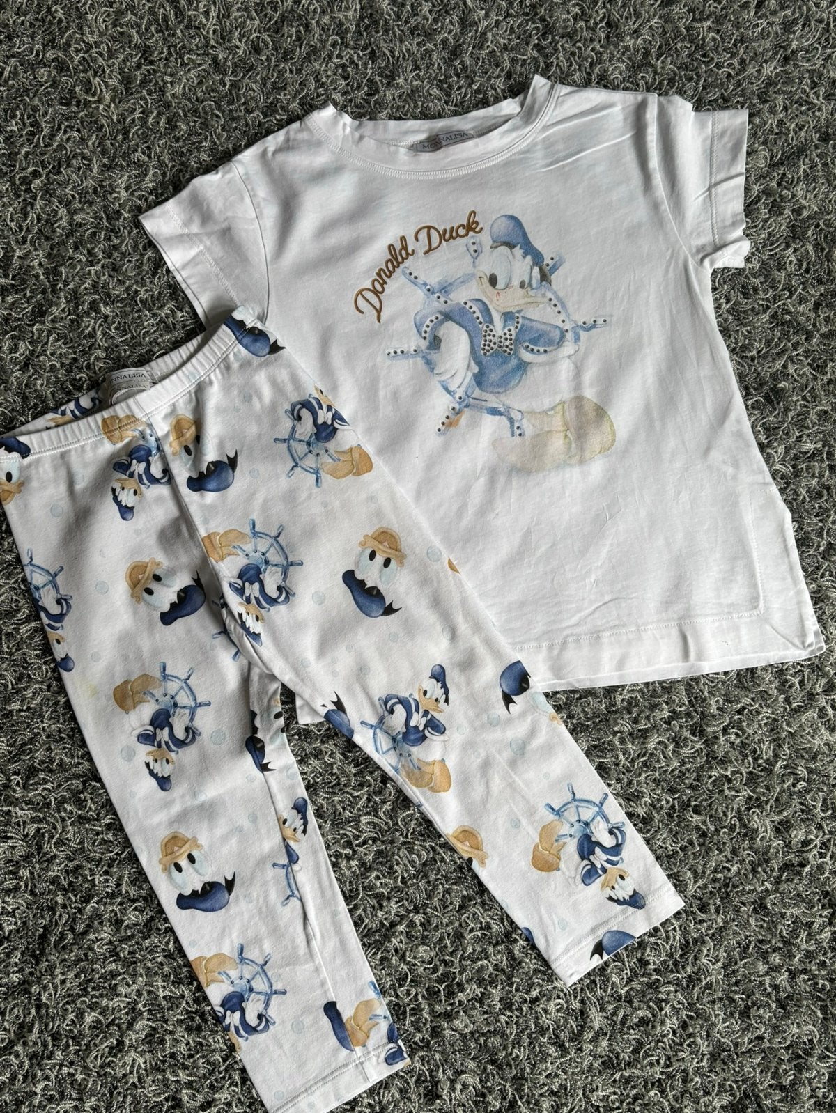 Monnalisa setje met donald duck thema 5 jaar, Ophalen of Verzenden, Zo goed als nieuw, Meisje, Setje