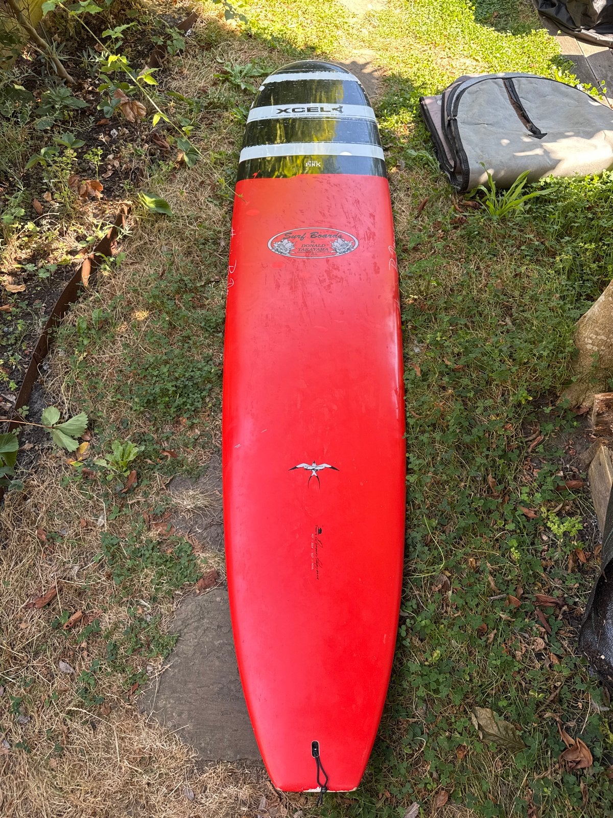 Donald Takayama In The Pink Longboard 9'0”, Watersport en Boten, Golfsurfen, Ophalen, Gebruikt, Longboard