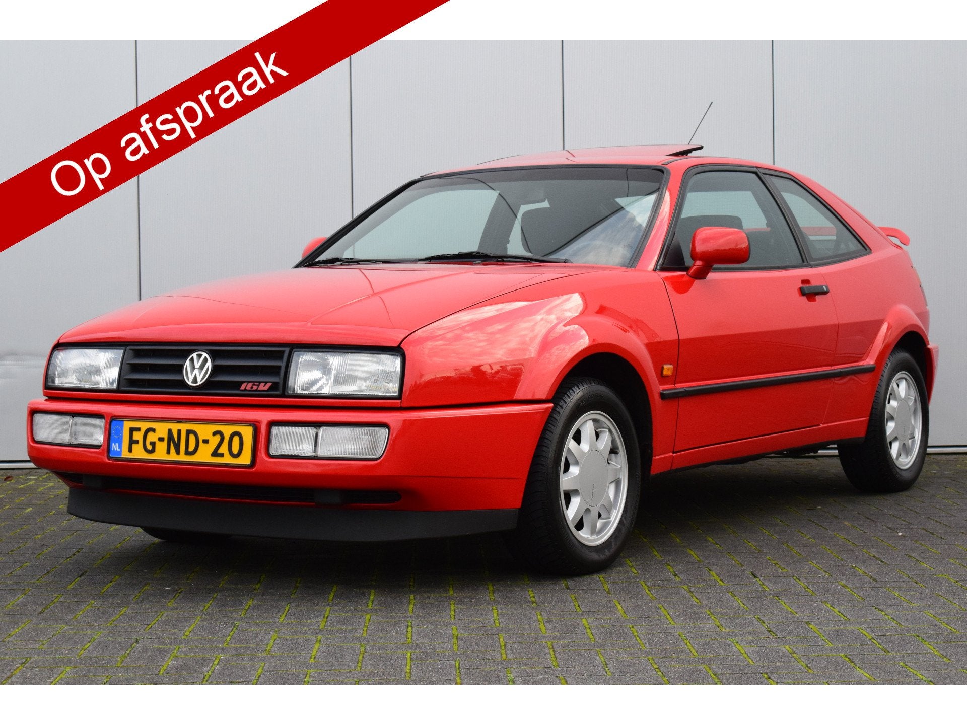 Volkswagen Corrado 2.0-16V ABS Stuurbekrachtiging Schuifdak, Auto's, Voorwielaandrijving, Zwart, 1984 cc, Origineel Nederlands