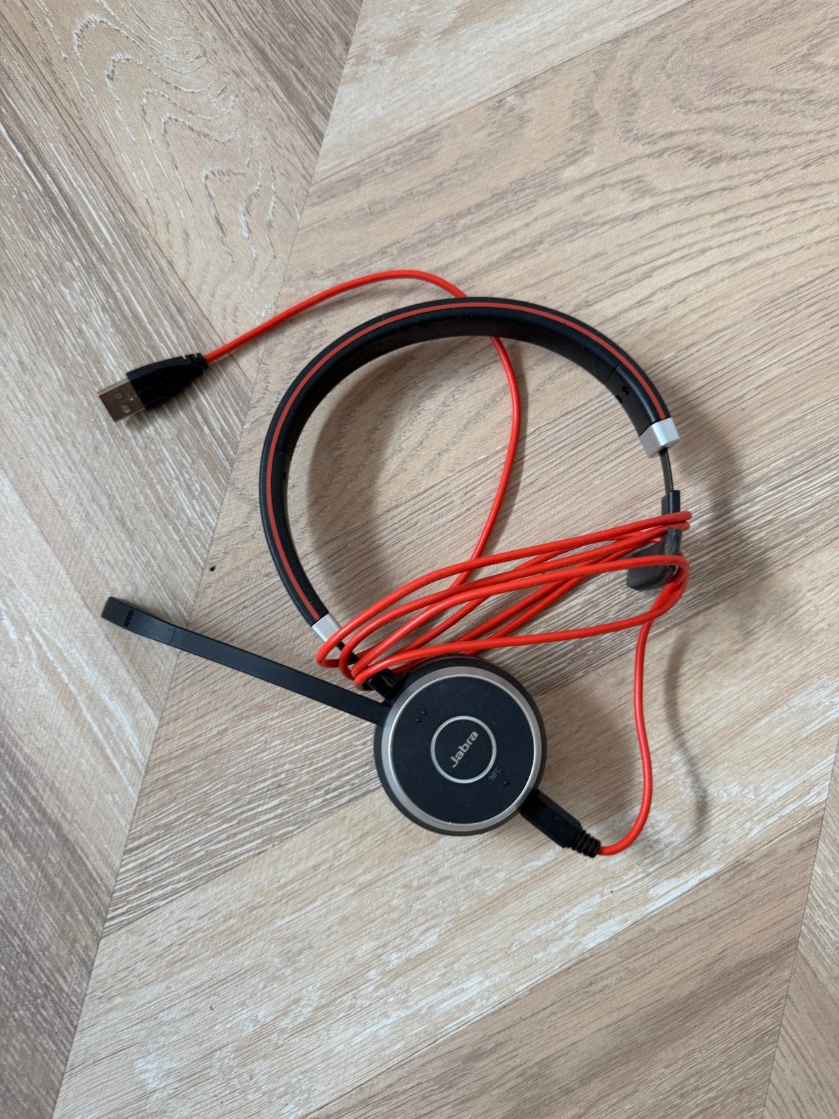 Jabra Evolve 20 USB Headset - Bedraad, On-ear, Computers en Software, Ophalen of Verzenden, Zo goed als nieuw, Bedraad, On-ear