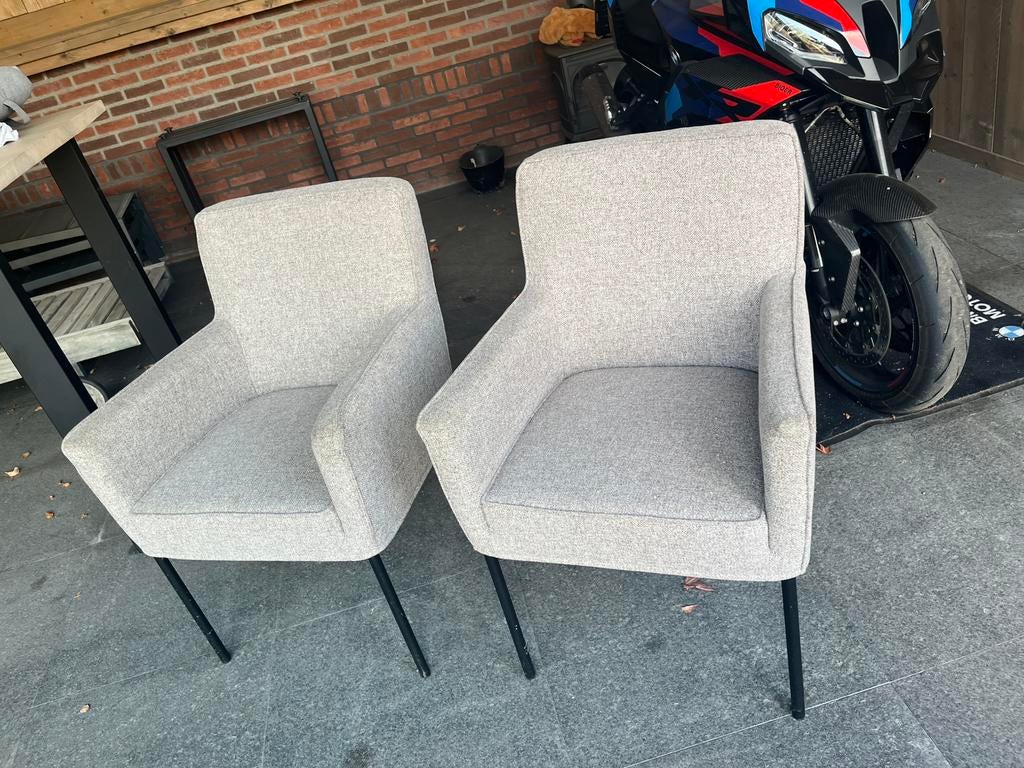 Mooie grijze binnenstoelen, Ophalen, Zo goed als nieuw, Grijs, Twee
