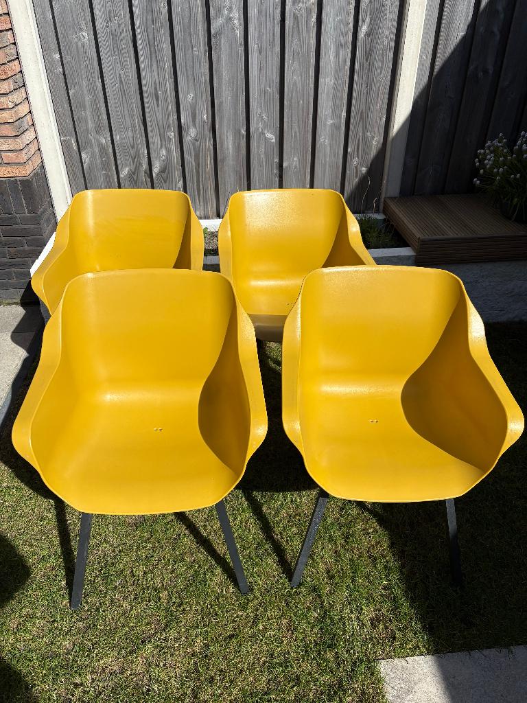 Hartman tuinstoel geel en/of groen, Ophalen, Zo goed als nieuw, Aluminium