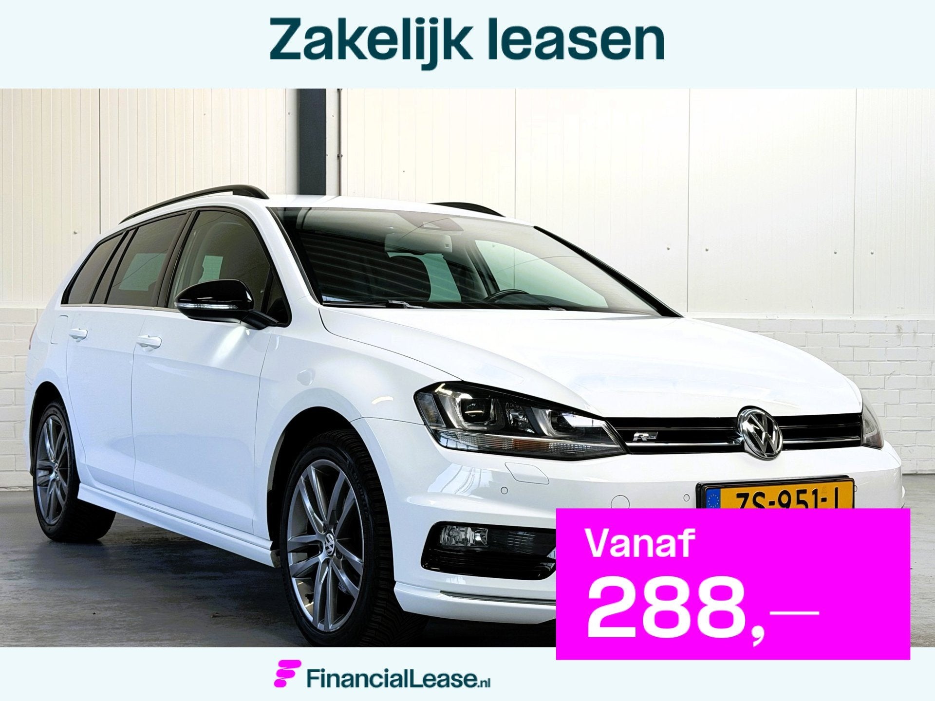 Volkswagen Golf Variant 1.4 TSI R-Line|Stoel-Stuurverwarming, Gebruikt, 4 cilinders, 150 pk, Leder en Stof
