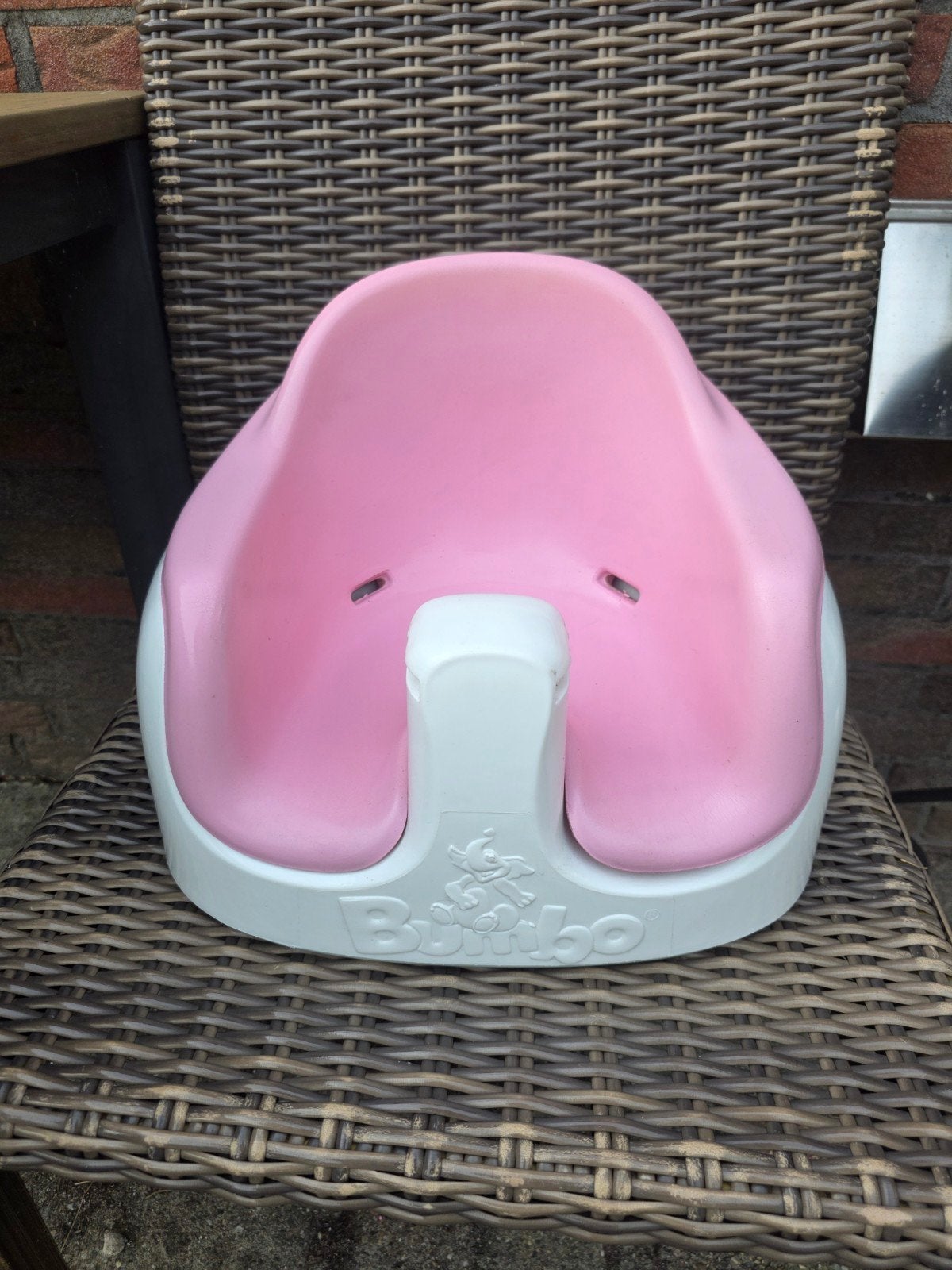 Bumbo stoeltje met dienblad - Roze, Ophalen, Gebruikt, Overige typen, Afneembaar eetblad