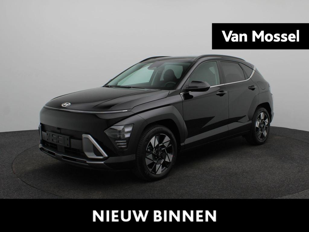 Hyundai Kona 1.6 GDI HEV Premium Sky | Panoramadak | Stoelve, Auto's, Hyundai, 137 pk, Euro 6, Met garantie (alle), Zwart