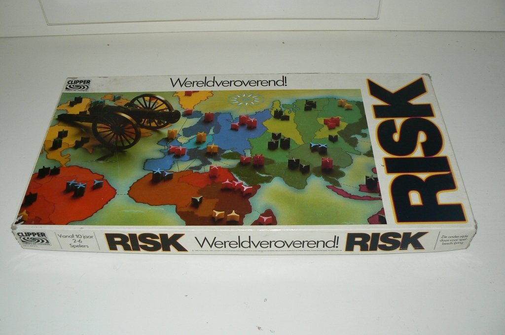 Risk, Wereldveroverend! witte doos van Clipper uit 1982, Een of twee spelers, Ophalen of Verzenden, Zo goed als nieuw, Clipper