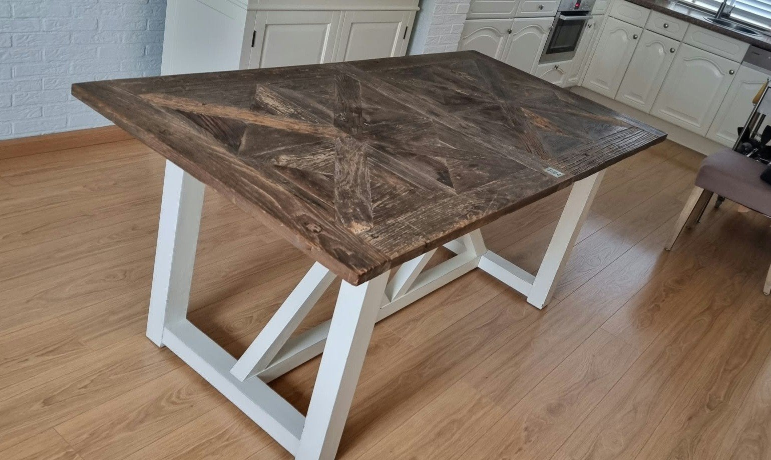 Riviera Maison eettafel Chateau Chassigny 180x90, Huis en Inrichting, Ophalen, Gebruikt, 50 tot 100 cm, Vijf personen of meer