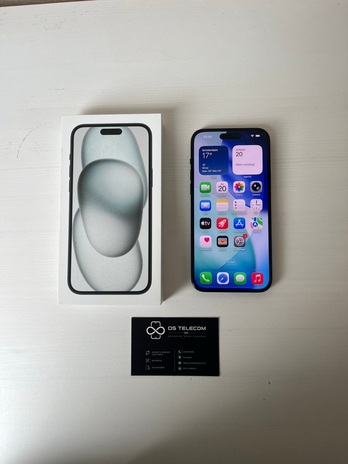 Apple Iphone 15 Plus | Nieuwstaat | Batterij 99% |DS Telecom, 99 %, 128 GB, Zwart, Ophalen of Verzenden
