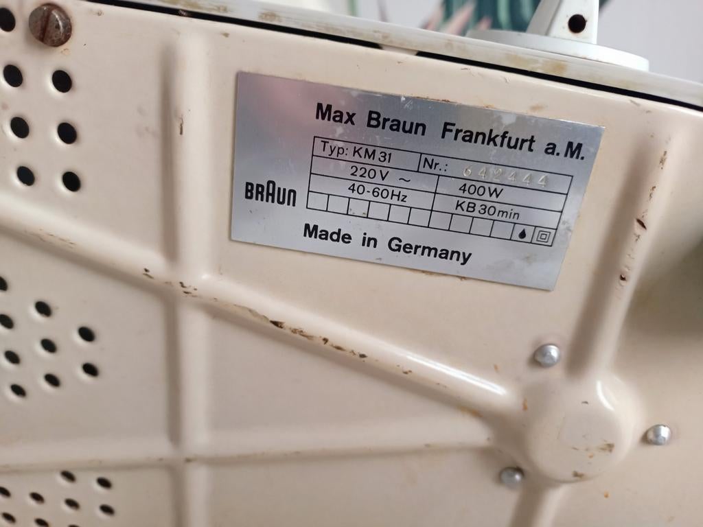 Iconische Braun keukenmachine KM 31, Witgoed en Apparatuur, Keukenmixers, Ophalen of Verzenden