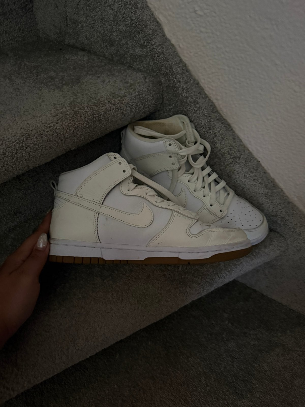 Nike dunk High Yellow, Kleding | Dames, Schoenen, Ophalen of Verzenden, Zo goed als nieuw, Overige kleuren, Sneakers of Gympen