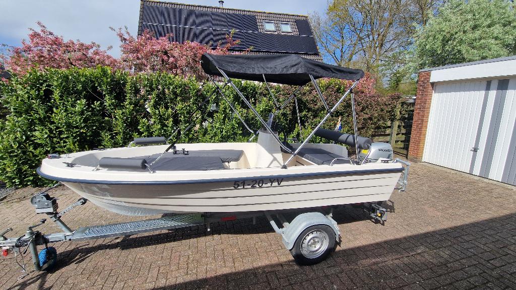Wato 410 motorboot / consoleboot, Watersport en Boten, Vis- en Consoleboten, Gebruikt, Overige merken, Elektrische start, Viertaktmotor