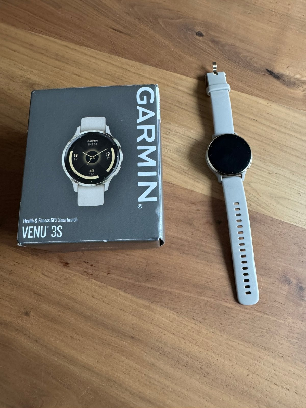 Garmin venu 3s zo goed als nieuw goud 41mm, Ophalen, Zo goed als nieuw, Zwart, Android