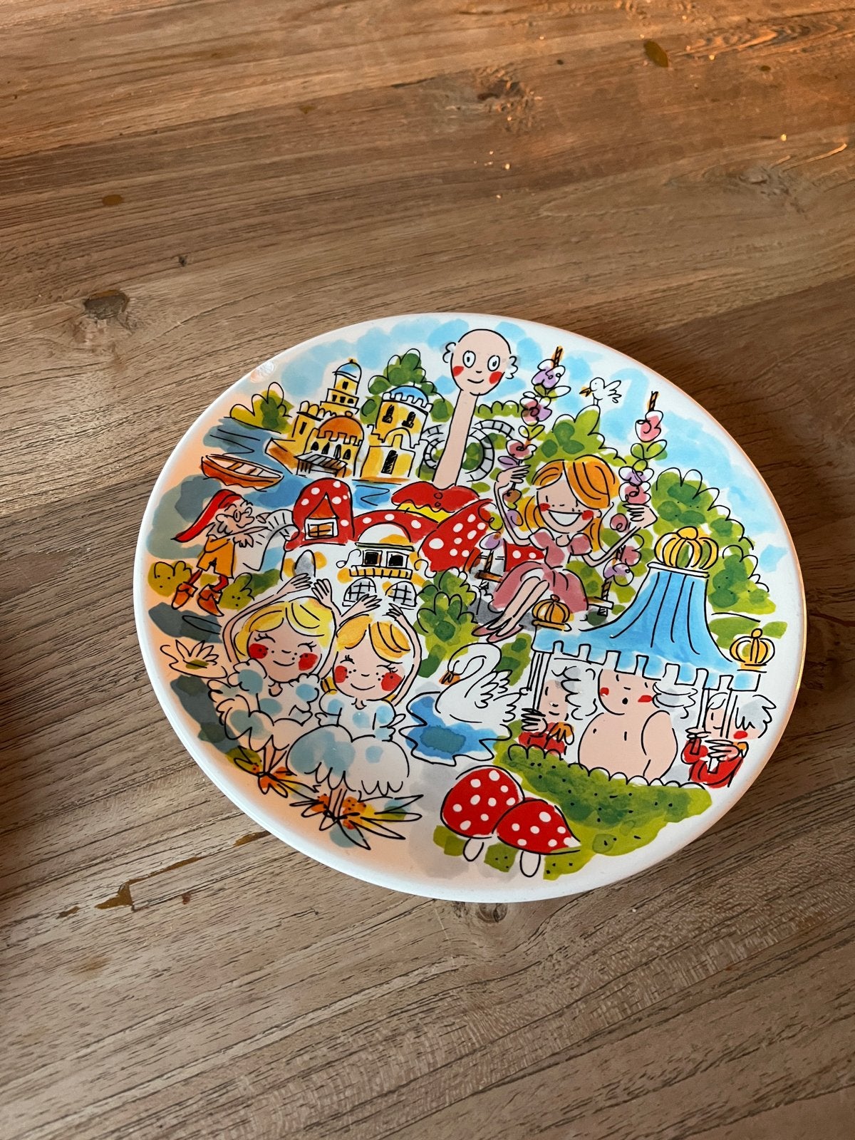 Blond Amsterdam Efteling bordje - Alleen ophalen, Ophalen, Gebruikt, Bord(en), Aardewerk