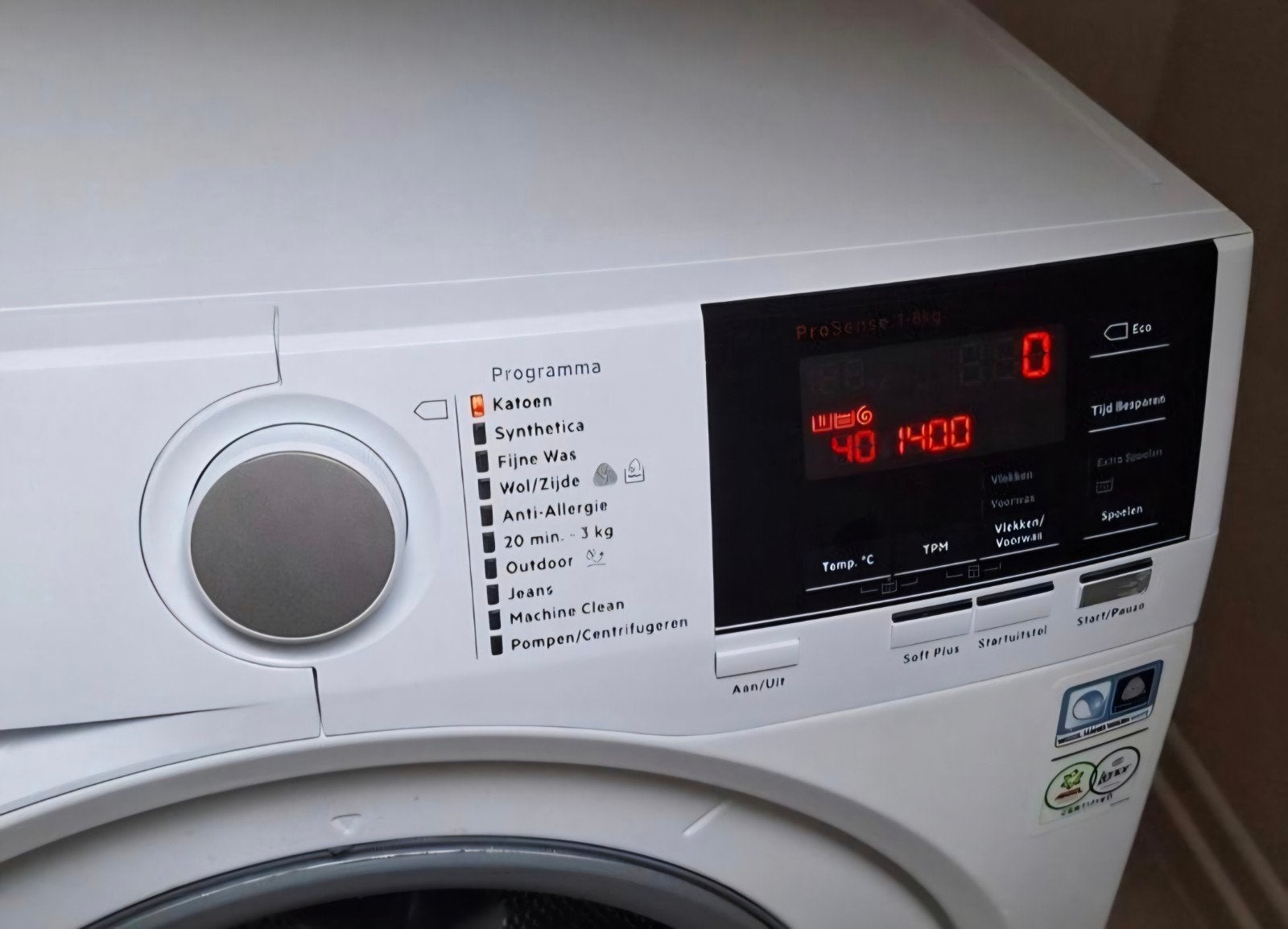 wasmachine aeg 1400 toeren, Witgoed en Apparatuur, Wasmachines, Ophalen, Gebruikt, Bovenlader, 85 tot 90 cm