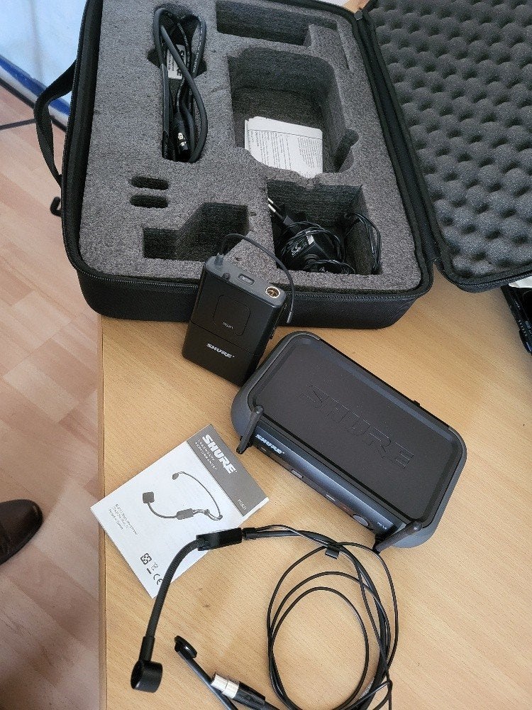 Shure headset, Ophalen, Gebruikt, Zangmicrofoon