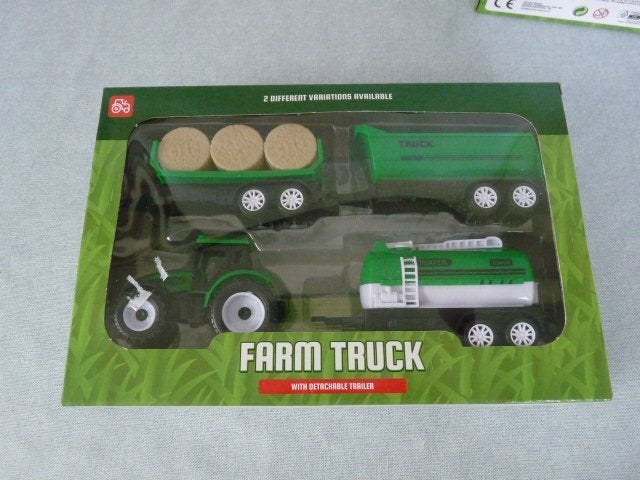 Farm Truck Tractor Oplegger en hooi balen 4 delig NIEUW, Ophalen of Verzenden, Nieuw