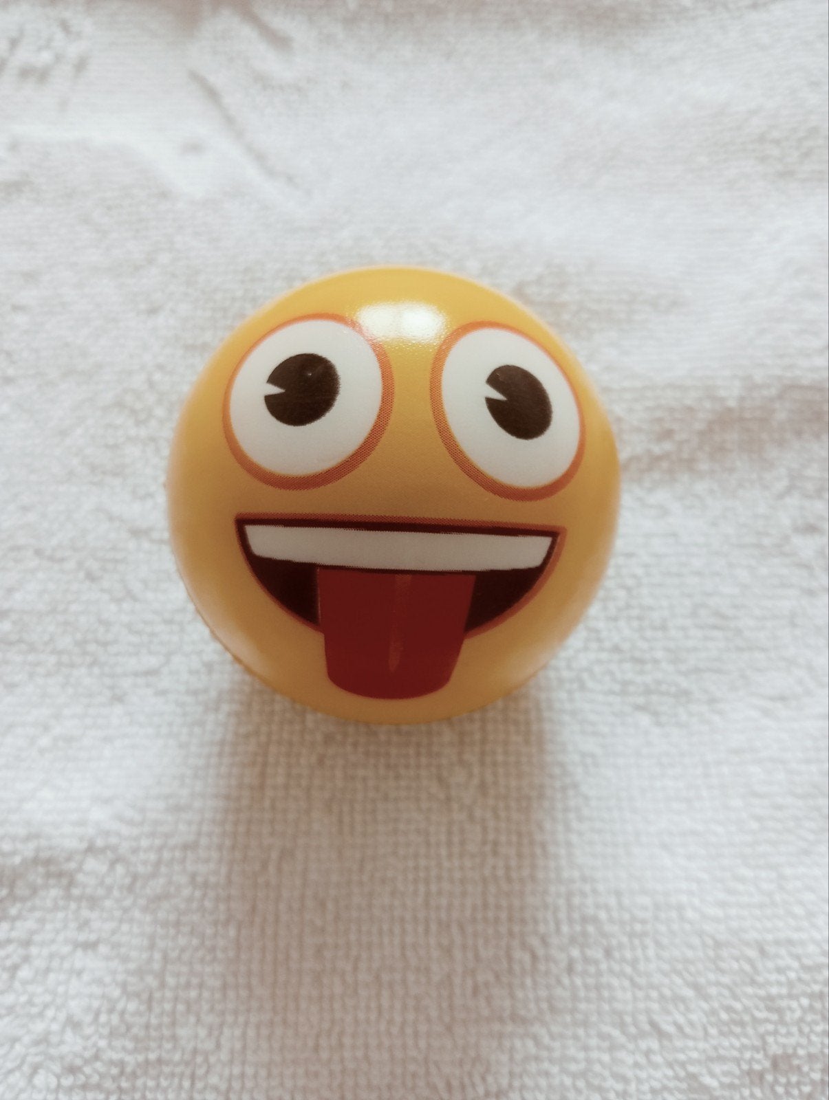 Anti stress / revalidatie bal Emoticon nieuw diameter 6 cm., Diversen, Ophalen of Verzenden, Nieuw