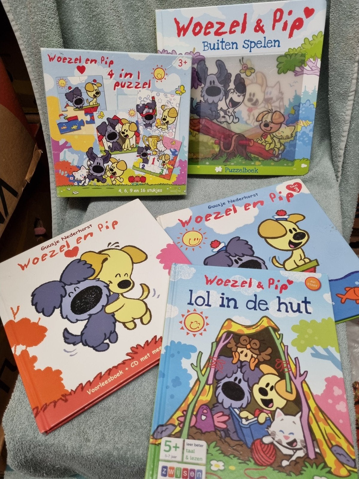 woezel pip set boeken en puzzels, Ophalen of Verzenden, Zo goed als nieuw, Sprookjes