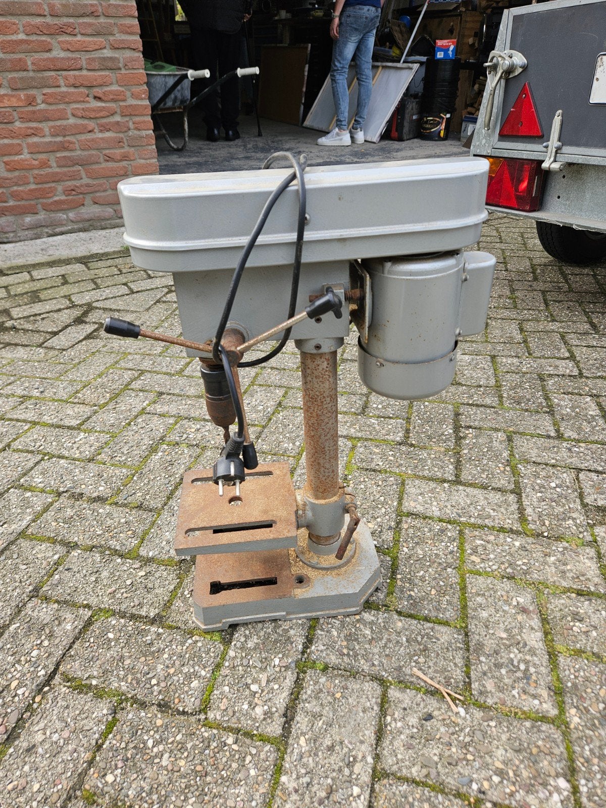 kolom boor, Ophalen, Gebruikt, Kolomboormachine