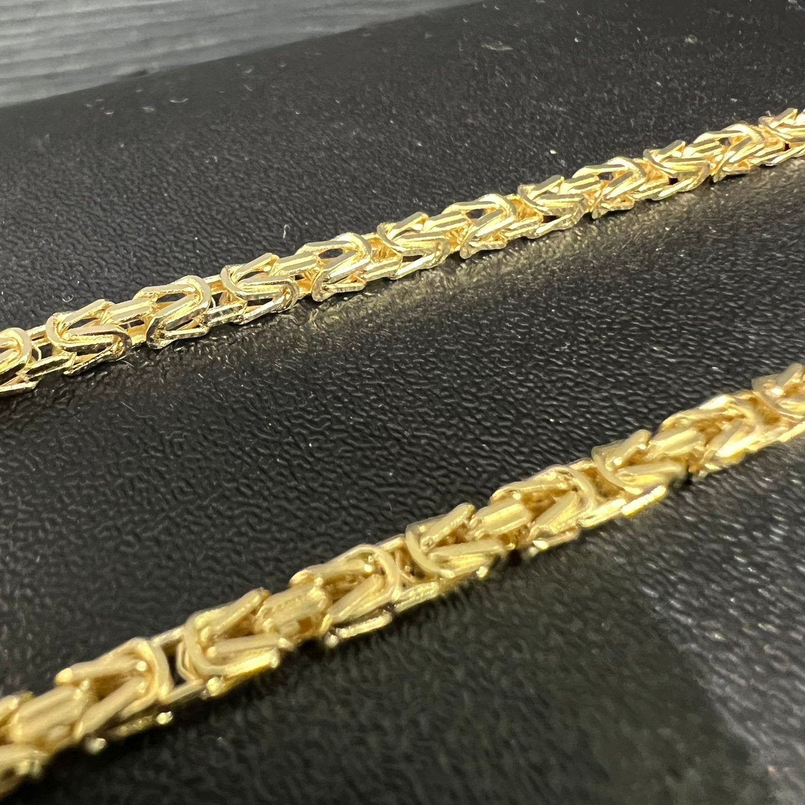 14k gouden koningsketting prachtig ketting schakel italy, Ophalen of Verzenden, Nieuw, Goud