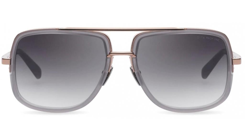 Origineel Dita Mach One DRX2030 Crystal grey | 12k Rosé Goud, Overige merken, Zonnebril, Overige kleuren, Ophalen of Verzenden