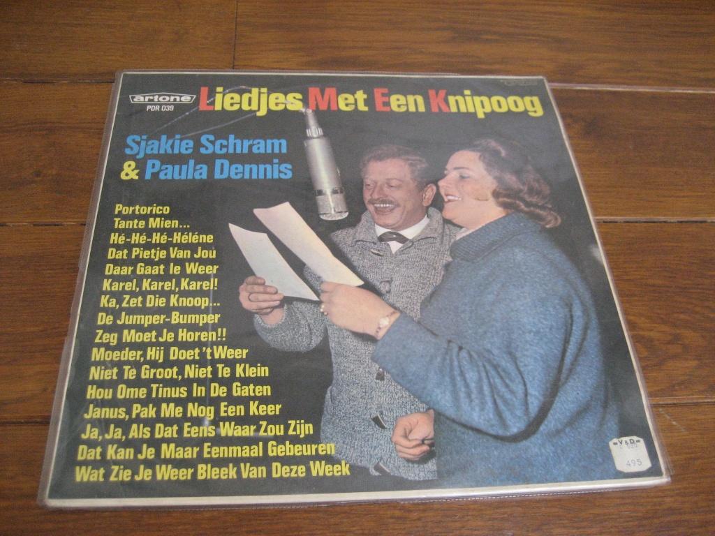 60s sjakie schram paula dennis liedjes met een knipoog lp, Gebruikt, Ophalen of Verzenden, Pop, 12 inch