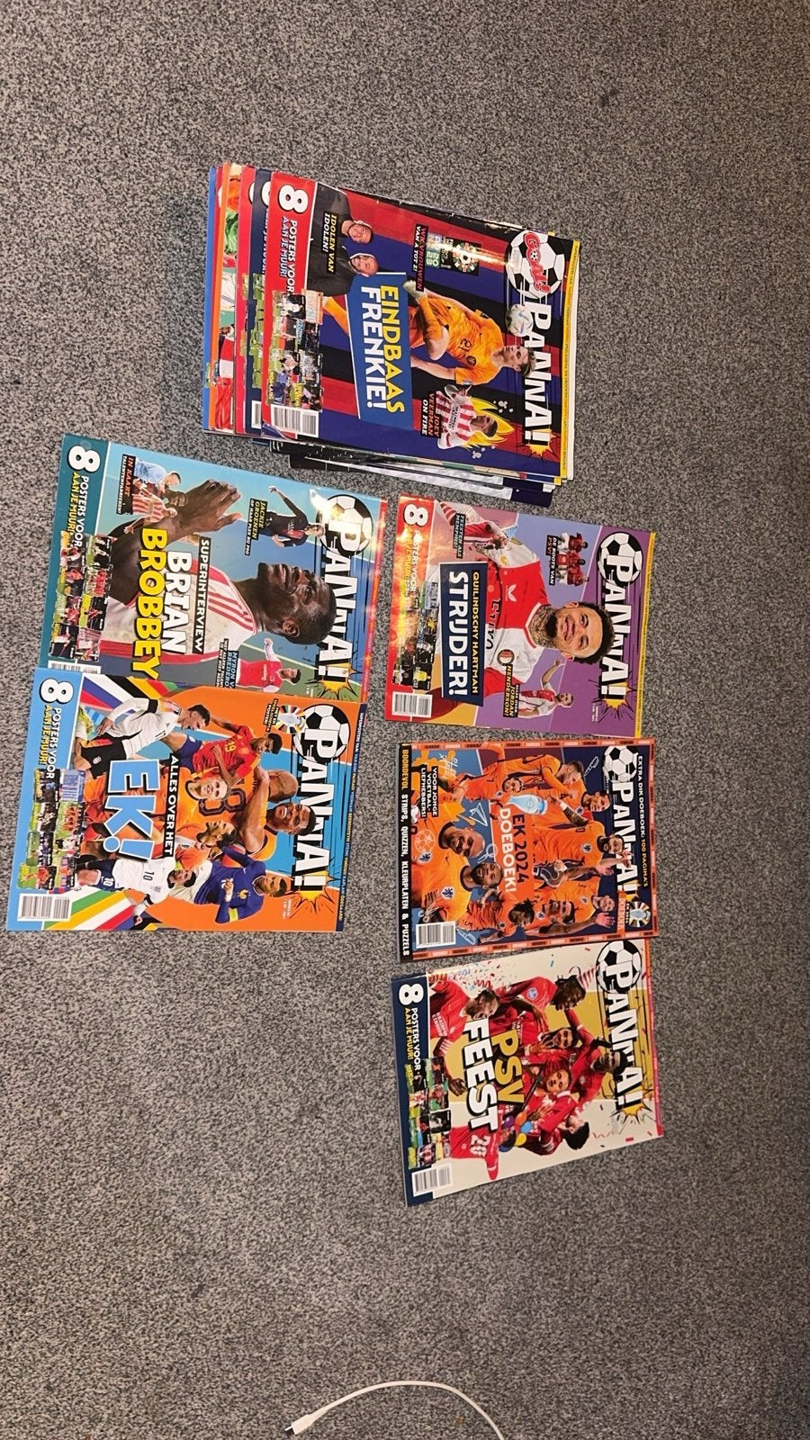 Panini voetbal tijdschriften grote collectie, Boeken, Ophalen of Verzenden, Zo goed als nieuw, Sport en Vrije tijd