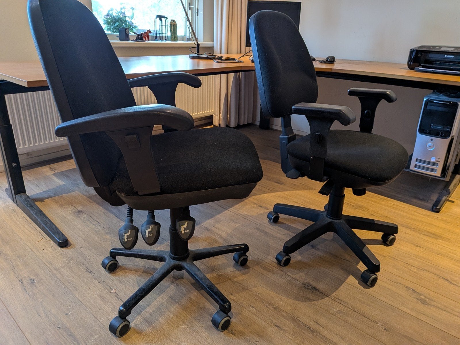 Buro stoelen, Ophalen, Zwart