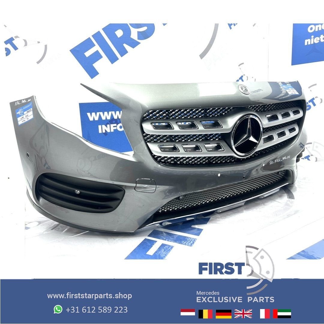 W156 GLA FACELIFT AMG BUMPER X156 VOORBUMPER ZWART WIT GRIJS, Gebruikt, -, Voor, Ophalen of Verzenden