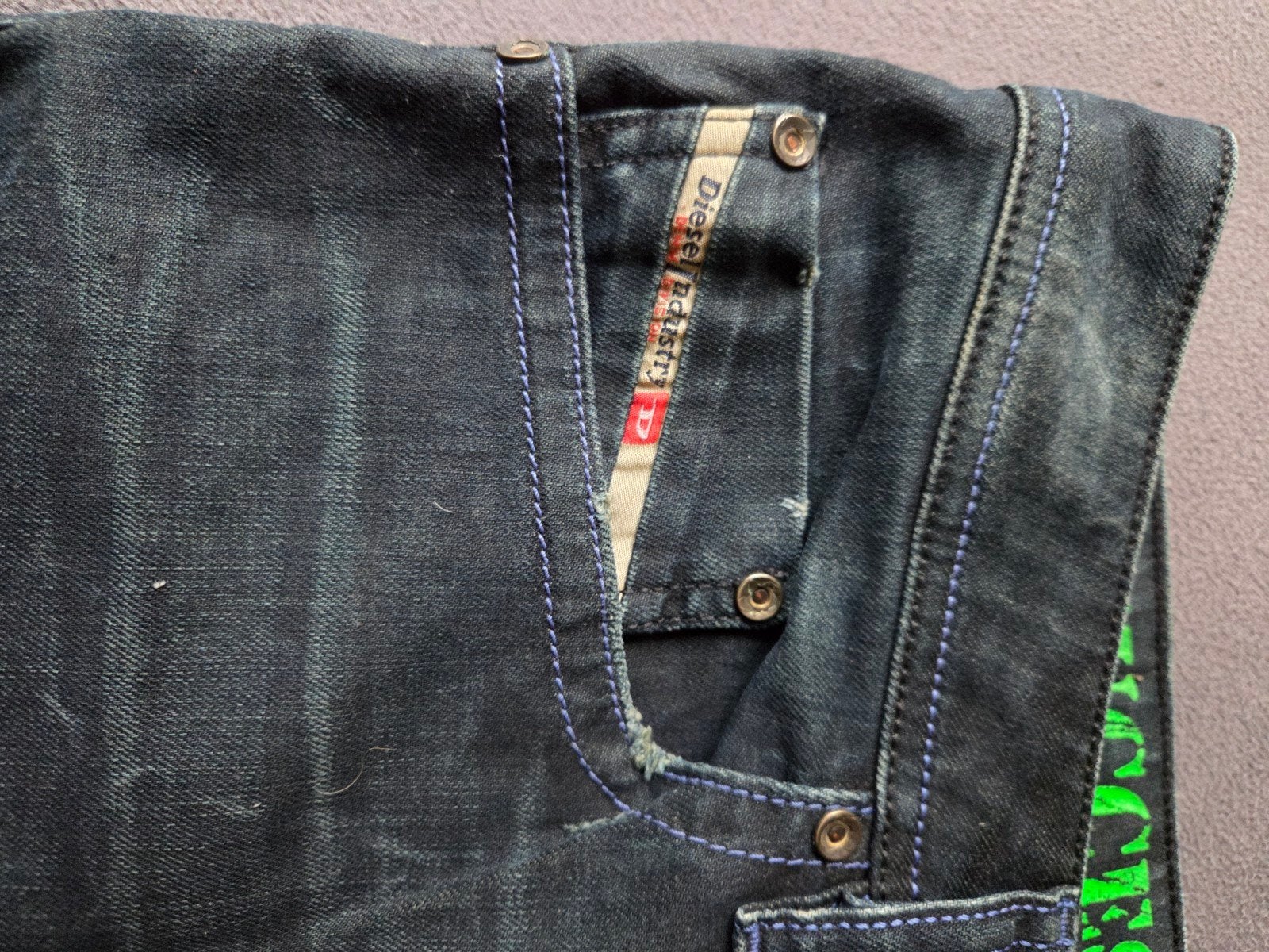Diesel Braddom Regular Slim-Carrot Jeans W32 L34, Diesel, Blauw, W32 (confectie 46) of kleiner, Ophalen of Verzenden