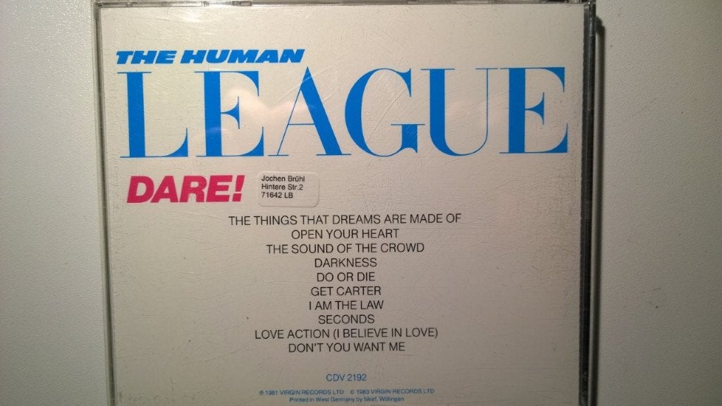 The Human League - Dare!, Ophalen of Verzenden, Zo goed als nieuw, Pop, Album