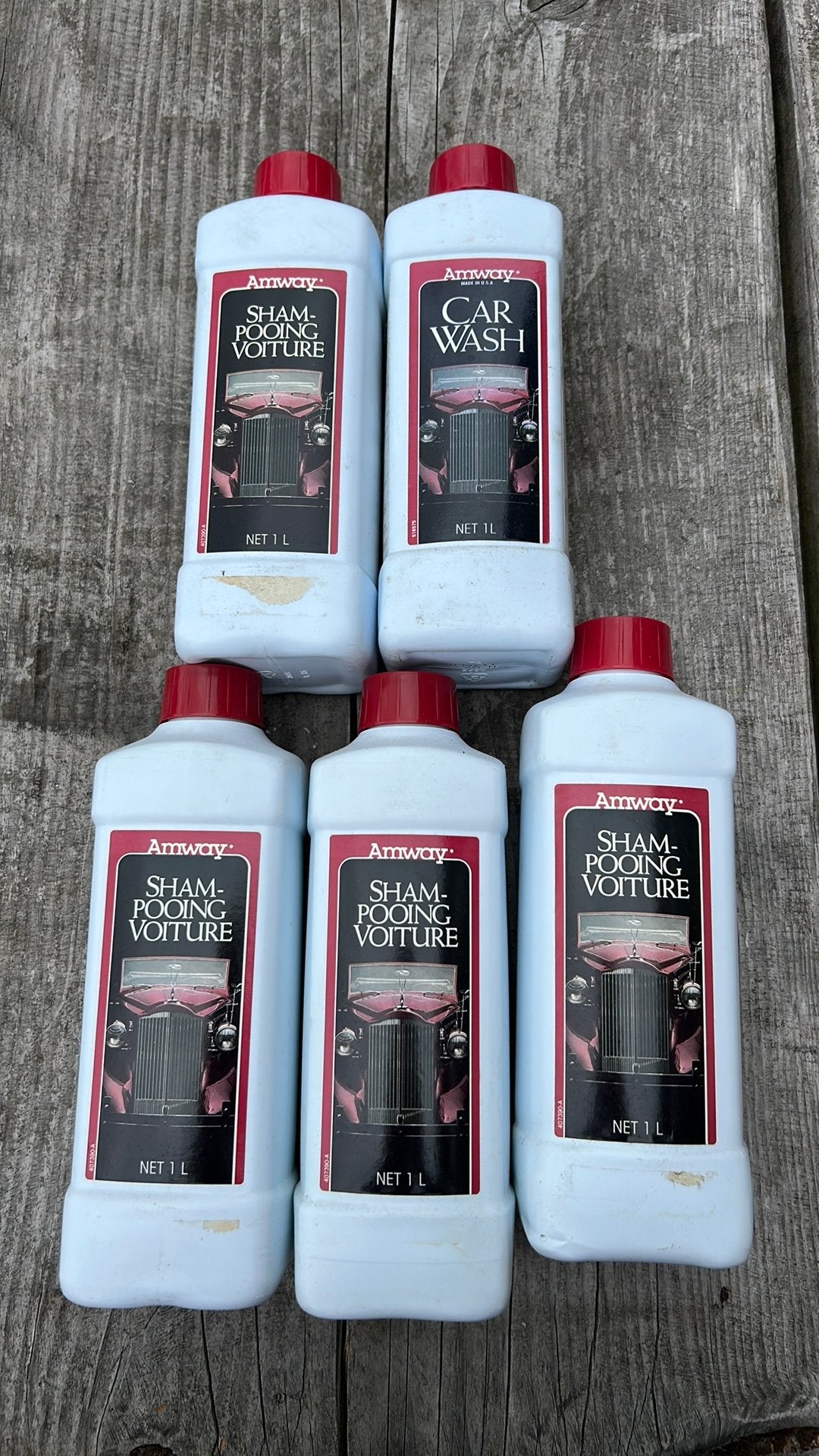 5 flessen amway shampooing voiture autoshampoo, Ophalen