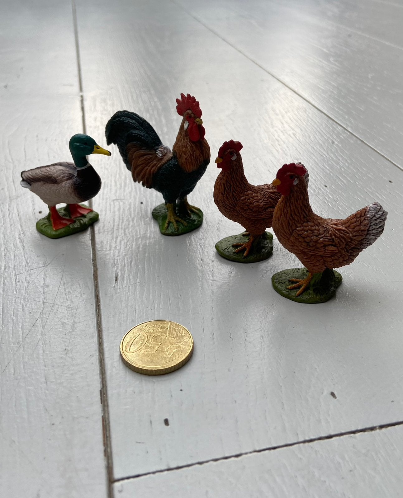 Schleich kipen, haan, eend, Ophalen of Verzenden, Zo goed als nieuw