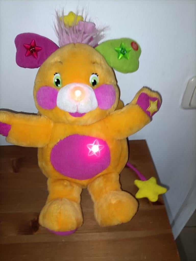 Popples knuffel Pizzazzy-Jazzy vintage lichtjes + geluidje, Ophalen of Verzenden, Zo goed als nieuw, Overige typen