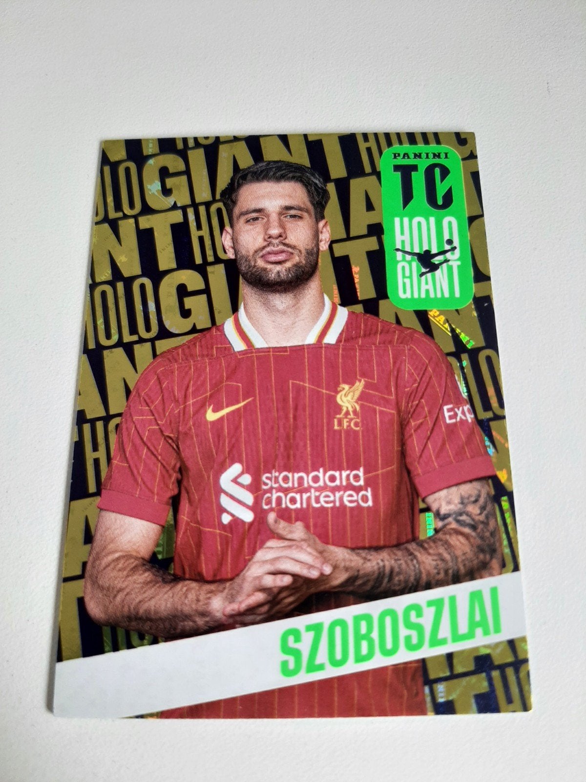 Panini Top Class 2024 Szoboszlai Liverpool Holo Giant, Ophalen of Verzenden, Zo goed als nieuw, Buitenlandse clubs, Spelerskaart