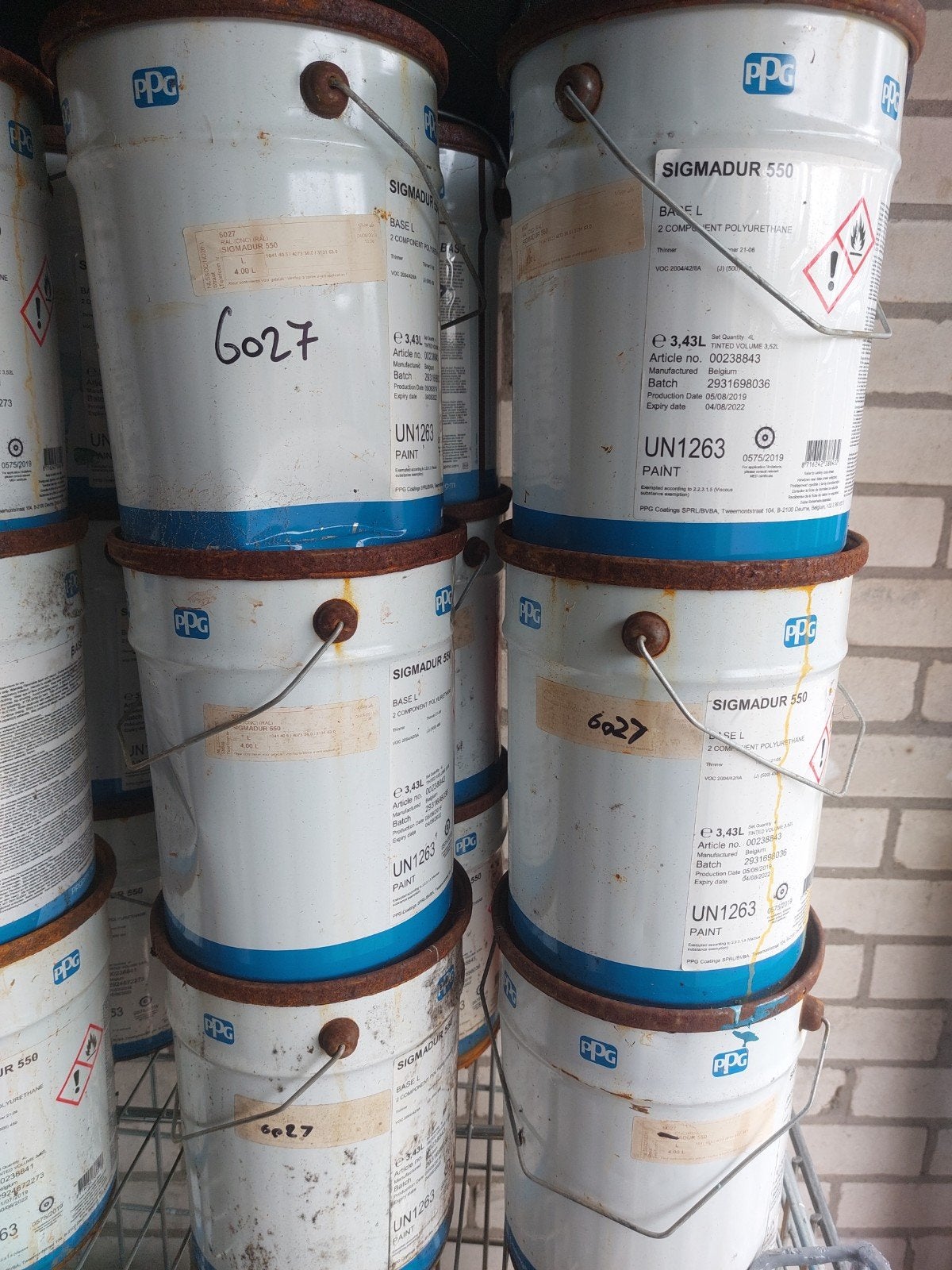 ppc 2 componenten verf ral6027 lichtgroen 24x3.5l, Ophalen, Nieuw