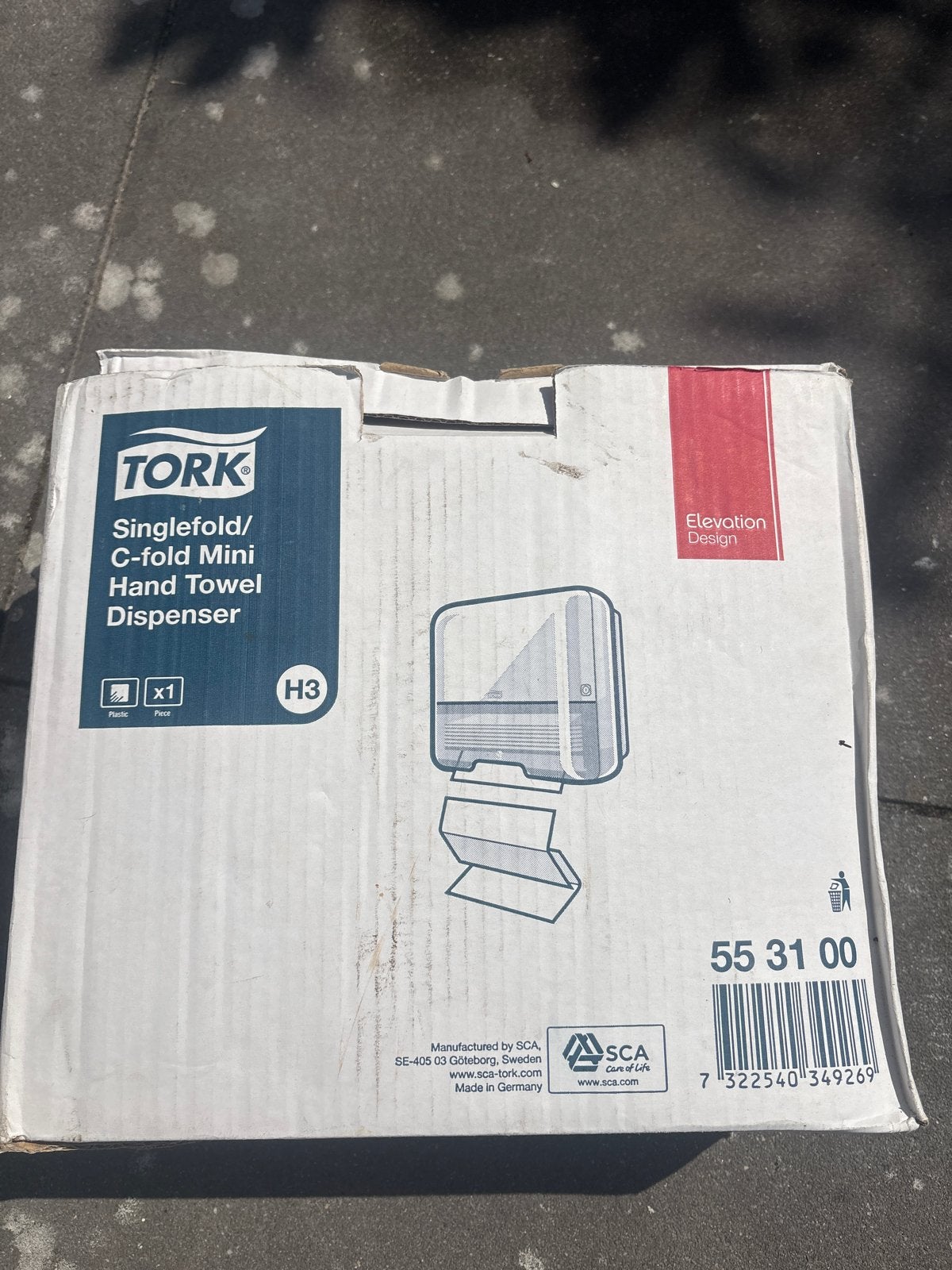 Tork Singlefold/C-fold Mini Handdoek Dispenser H3, Ophalen, Overige typen, Kunststof, Nieuw