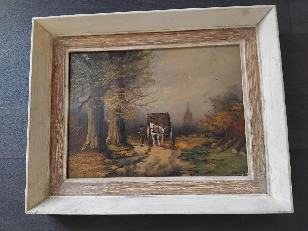 VINTAGE SCHILDERIJ, Antiek en Kunst, Kunst | Schilderijen | Klassiek, Ophalen