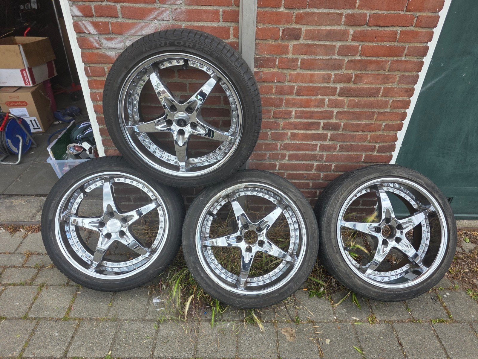 Zenetti stella 20" chrome 5x114.3 8.5j en 10j, Auto-onderdelen, Ophalen, Gebruikt
