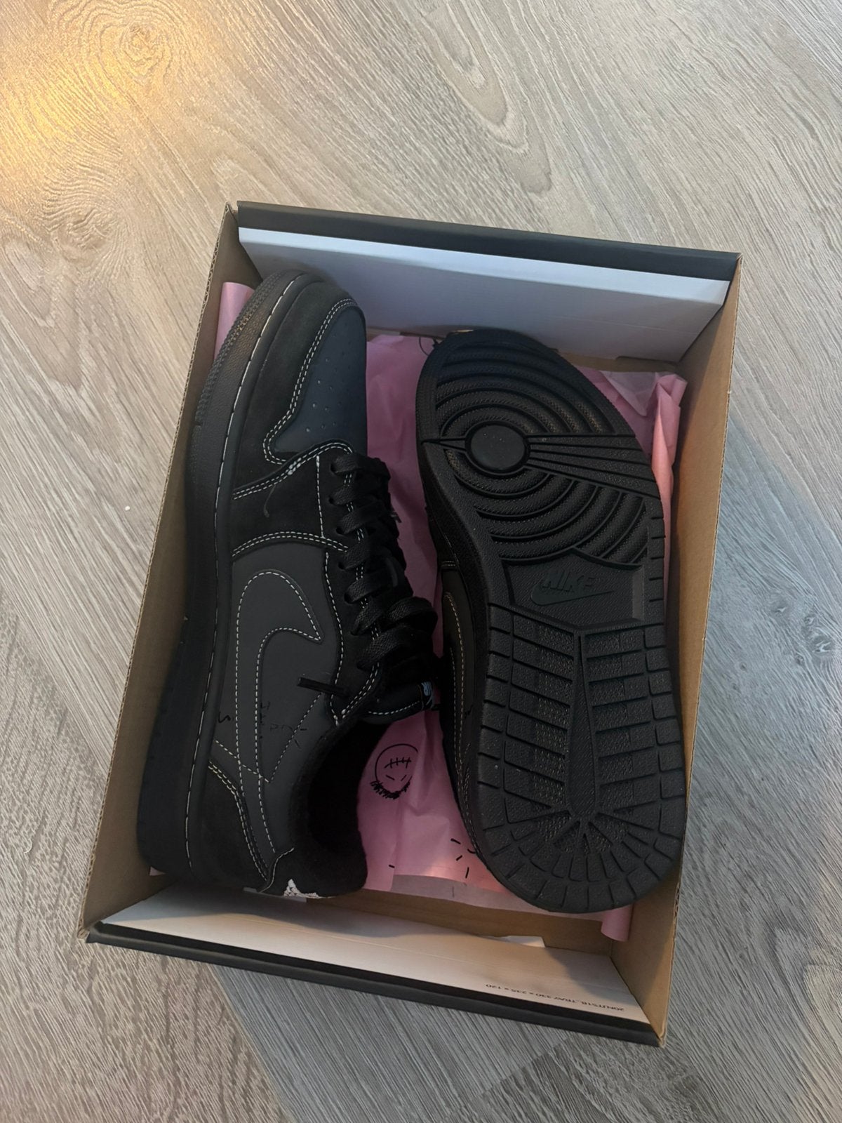 Nike Air Jordan 1 Retro Low OG SP Travis Scott Black Phantom, Kleding | Heren, Schoenen, Ophalen of Verzenden, Zo goed als nieuw